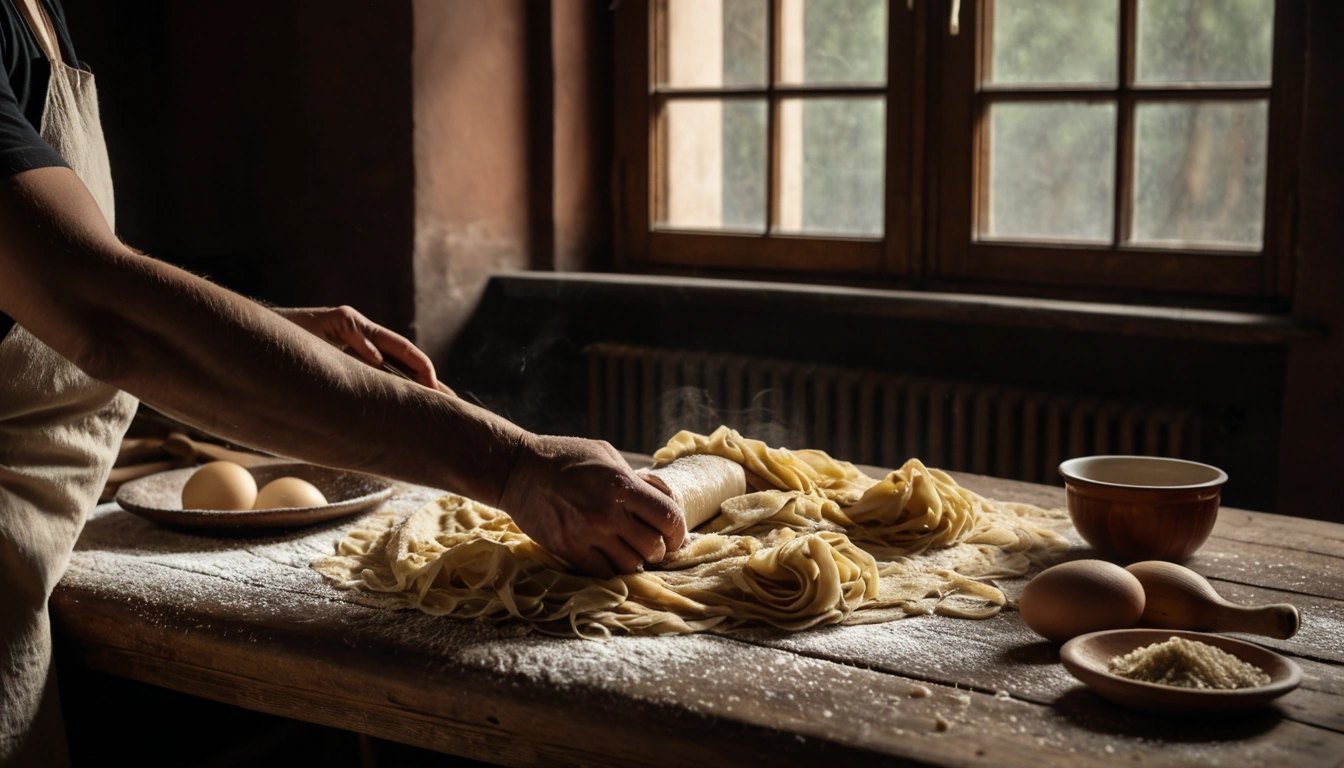 Pastas amasadas a mano